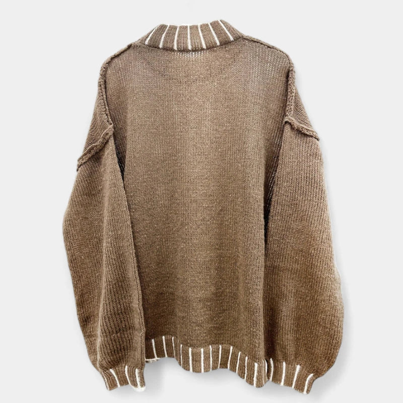 Gleame.-Truien & Vesten-Gleame Trui - Oversized damestrui met verlaagde schouders en lange mouwen