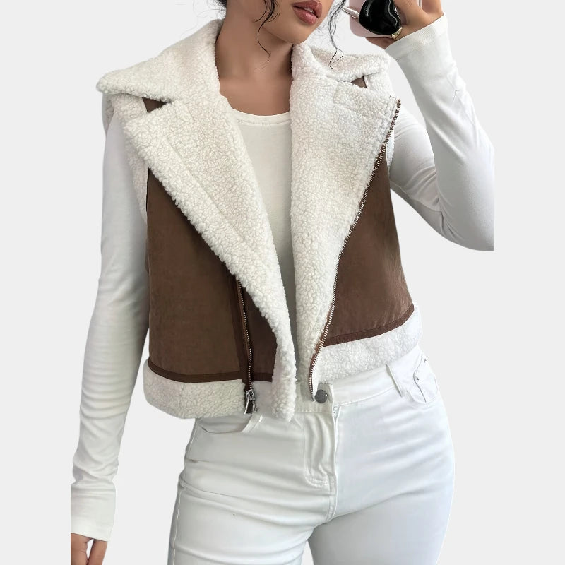 Gleame.-Truien & Vesten-Gleame jas - casual korte mouw jas voor dames herfst