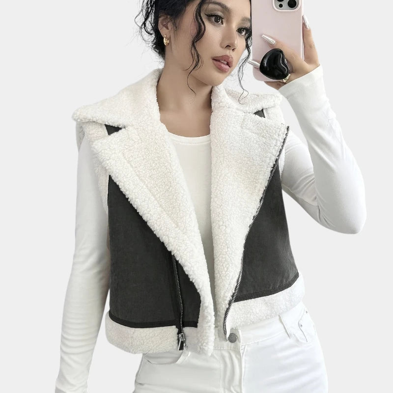 Gleame.-Truien & Vesten-Gleame jas - casual korte mouw jas voor dames herfst