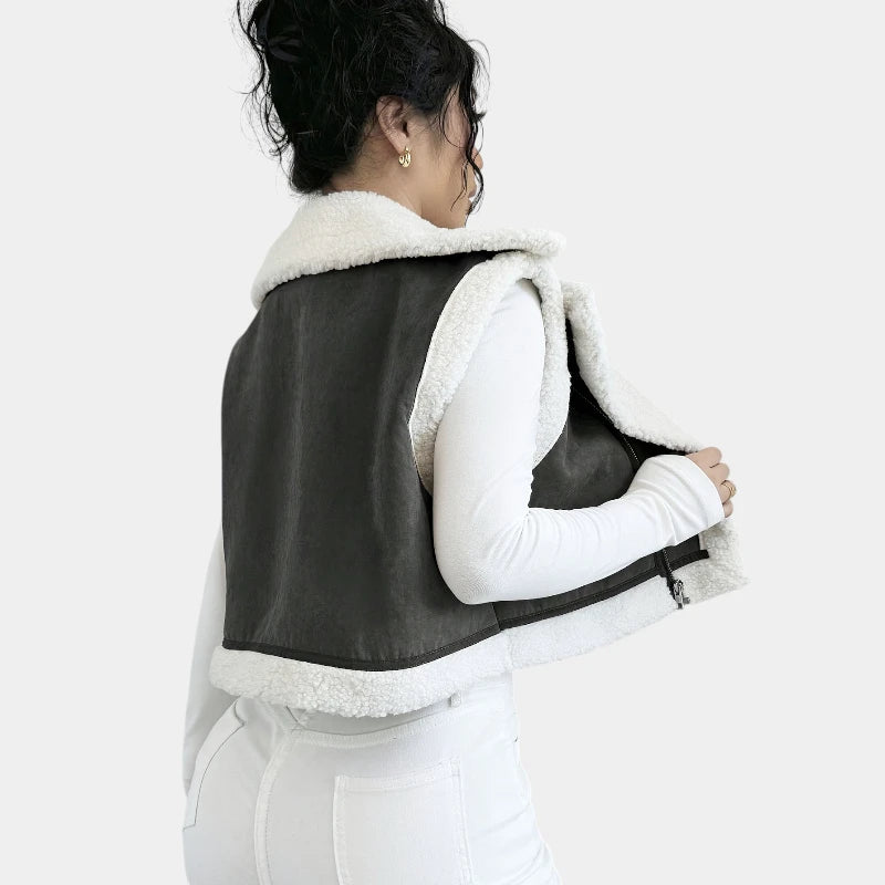 Gleame.-Truien & Vesten-Gleame jas - casual korte mouw jas voor dames herfst