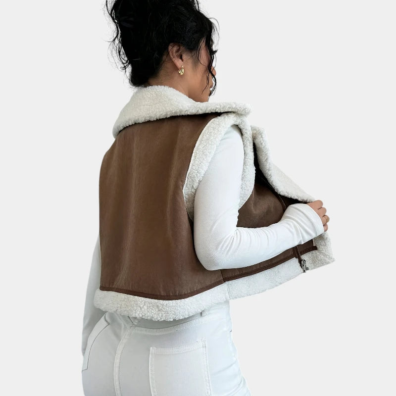 Gleame.-Truien & Vesten-Gleame jas - casual korte mouw jas voor dames herfst