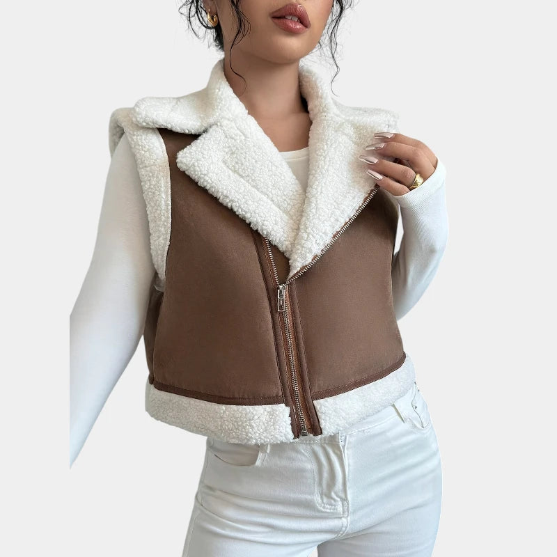 Gleame.-Truien & Vesten-Gleame jas - casual korte mouw jas voor dames herfst