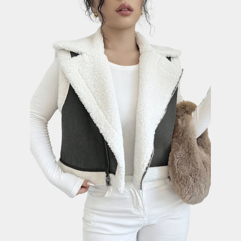 Gleame.-Truien & Vesten-Gleame jas - casual korte mouw jas voor dames herfst