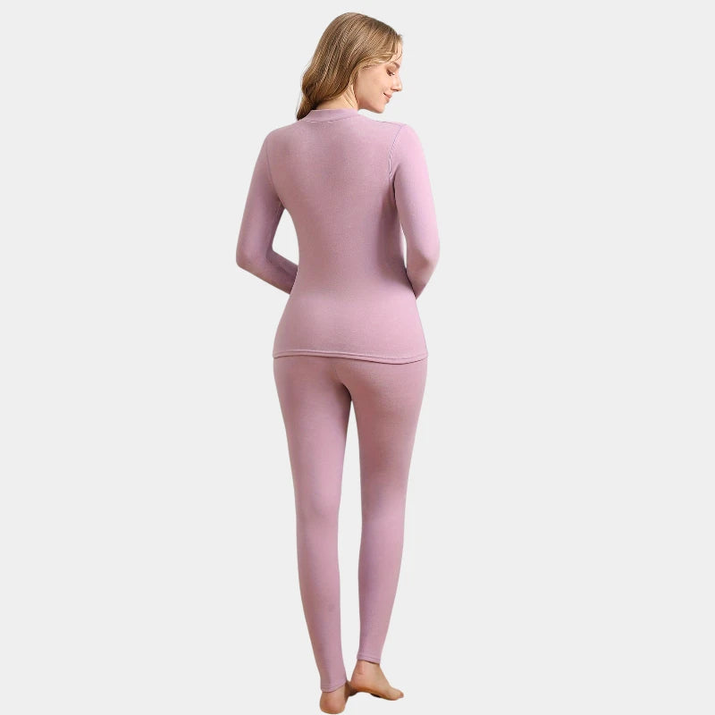 Gleame.-Truien & Vesten-Gleame set - hoge hals comfortabel top lange mouw en broek