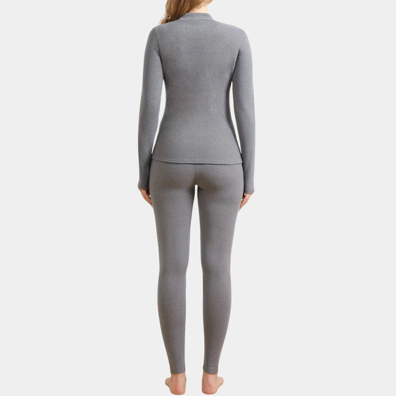 Gleame.-Truien & Vesten-Gleame set - hoge hals comfortabel top lange mouw en broek