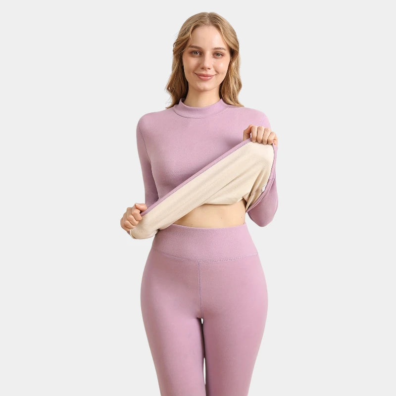 Gleame.-Truien & Vesten-Gleame set - hoge hals comfortabel top lange mouw en broek