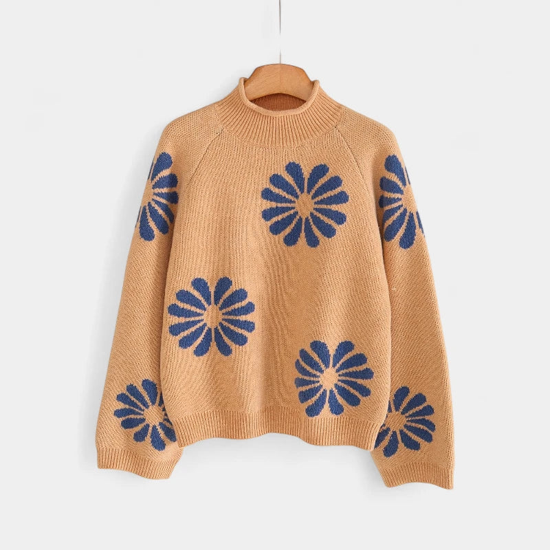 Gleame.-Truien & Vesten-Gleame trui - casual pullover met bloemenprint