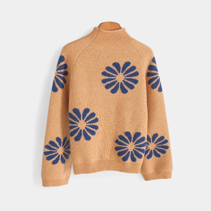 Gleame.-Truien & Vesten-Gleame trui - casual pullover met bloemenprint