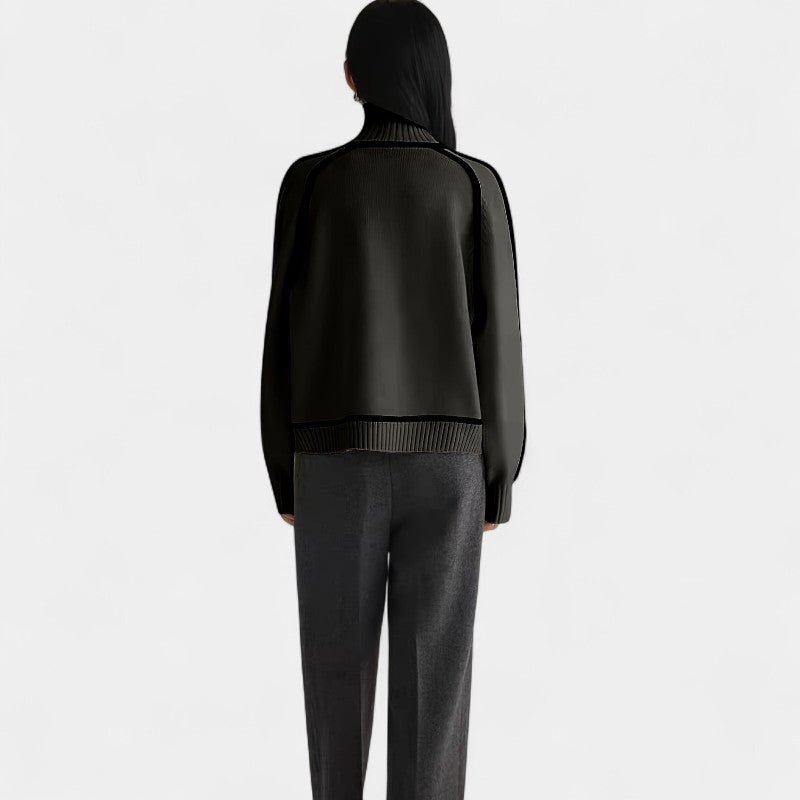 Gleame.-Truien & Vesten-Gleame trui - casual trui met lange mouwen en ronde hals in kleurblokdesign