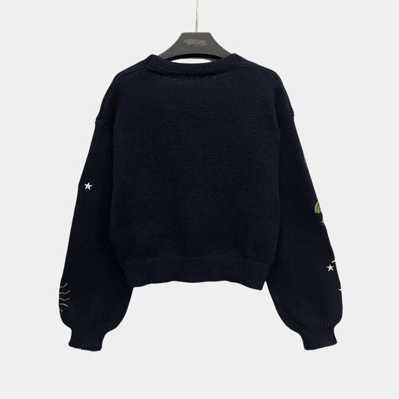 Gleame.-Truien & Vesten-Gleame vest - gebreid elegant knoopvest met fijne v-hals