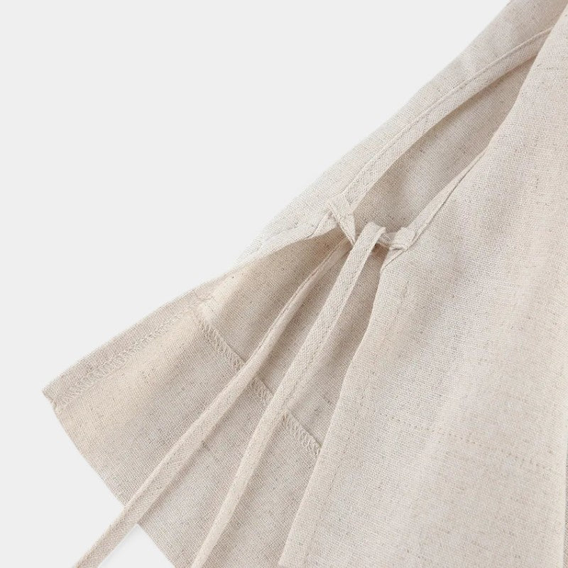 Gleame.-Two-piece set-Gleame Set - Vrouwen vakantie linnen broek en crop top set