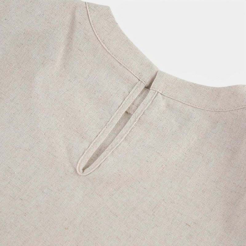 Gleame.-Two-piece set-Gleame Set - Vrouwen vakantie linnen broek en crop top set