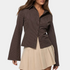 Gleame.-Women Blouse-Gleame Blouse - Elegante retro dames blouse met lange mouwen en streepdetail