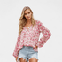 Gleame.-Women Blouse-Gleame blouse - lichte bloemenblouse met lange mouwen voor een casual look
