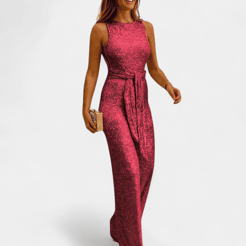 Gleame.-Women Jumpsuit-Gleame jumpsuit - glitter jumpsuit met zomerse uitstraling voor dames
