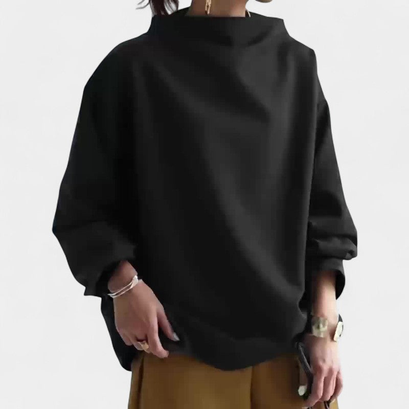 Gleame.-Women Shirt-Gleame Shirt - Elegante lange mouwen knoopshirt met ronde hals