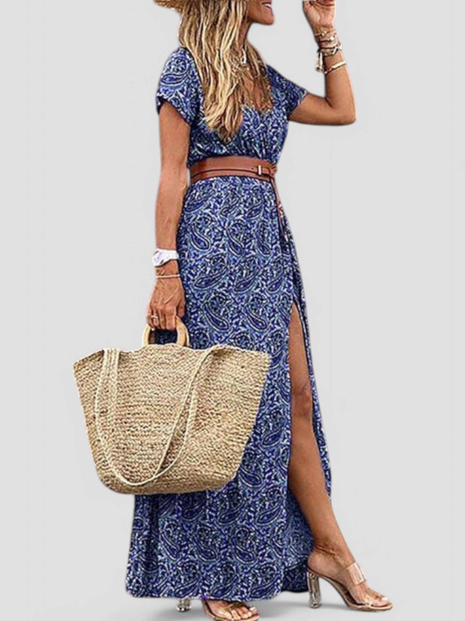 Gleame Lange Zomerjurk - Stijlvolle en elegante boho jurk voor dames