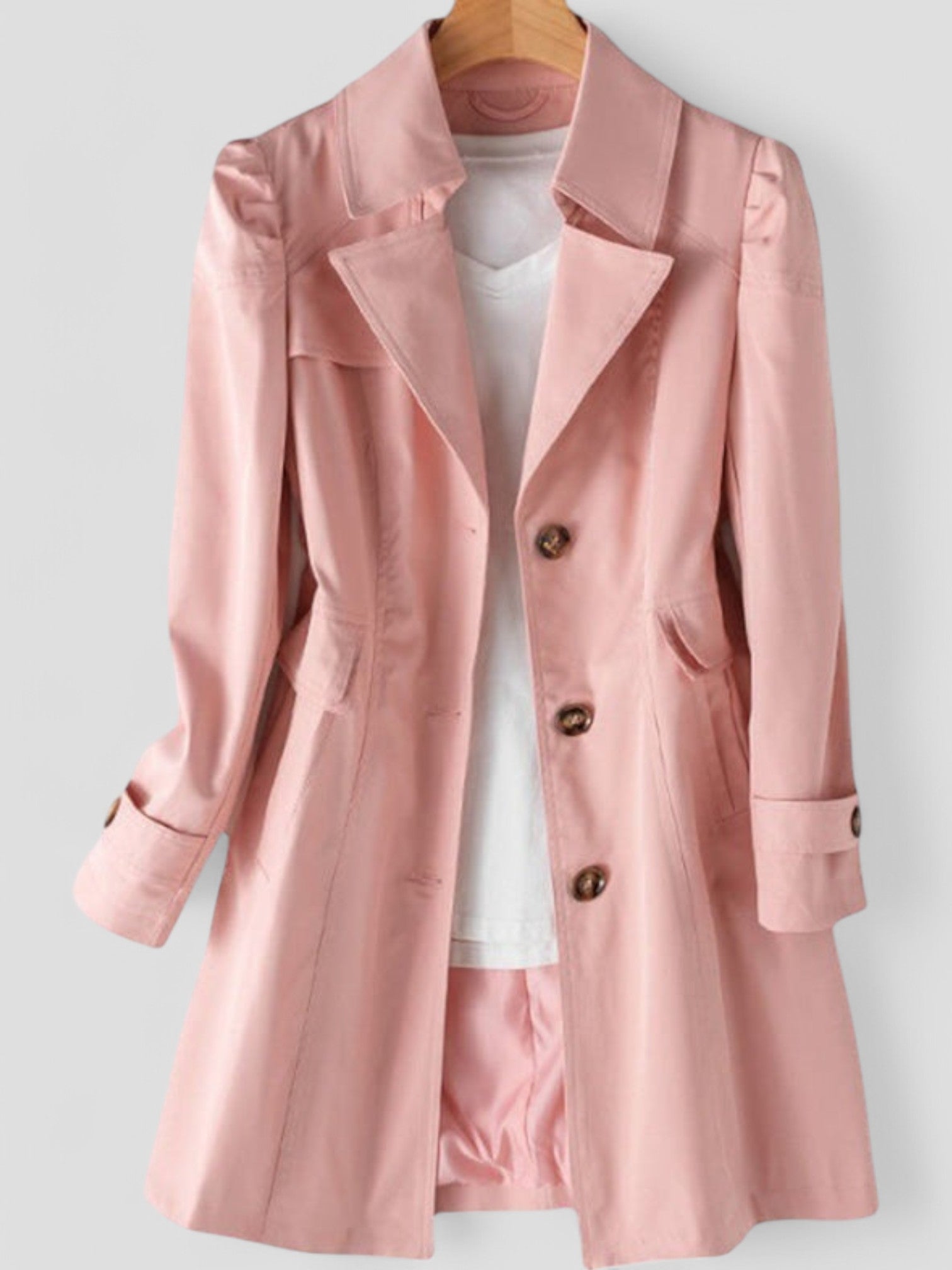 Gleame Stijlvolle Trenchcoat - Stijlvolle lange zomerjas voor dames