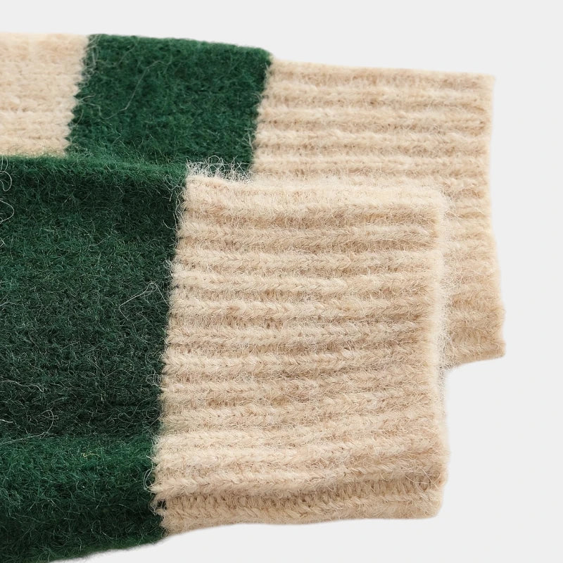 Gleame.-Truien & Vesten-Gleame Cardigan - Casual gestreepte wol cardigan voor de herfst en winter