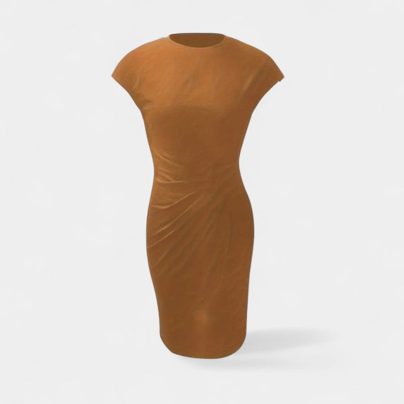 Gleame Jurk – Midi dress zomerjurk met korte mouwen