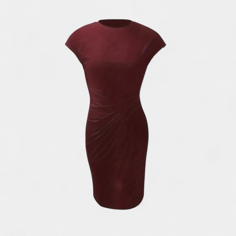 Gleame Jurk – Midi dress zomerjurk met korte mouwen