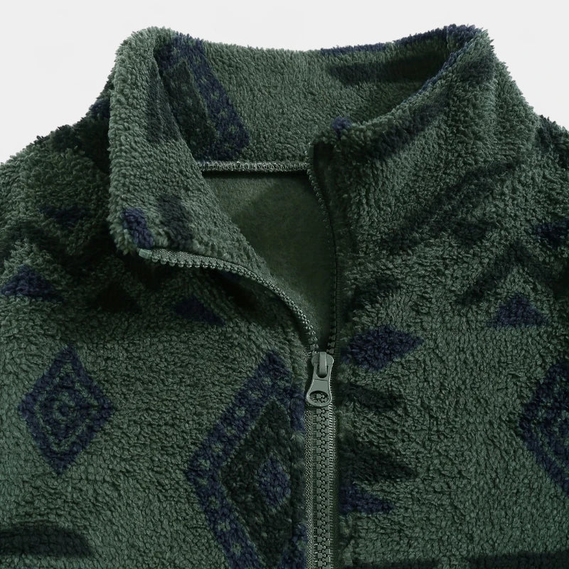 Gleame.-Jassen-Gleame Jas - Casual comfortabele ritsjack met tribal patroon