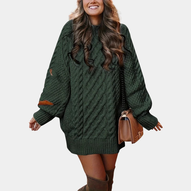 Gleame.-Truien & Vesten-Gleame Trui - Casual losse trui met lange mouwen en ronde hals