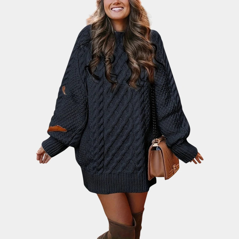 Gleame.-Truien & Vesten-Gleame Trui - Casual losse trui met lange mouwen en ronde hals