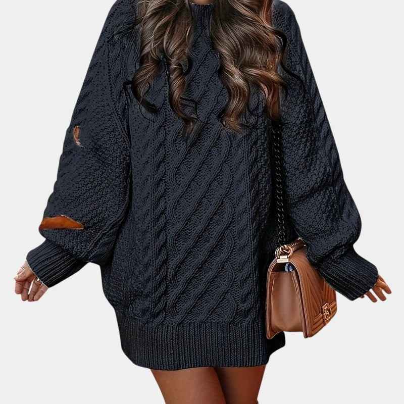 Gleame.-Truien & Vesten-Gleame Trui - Casual losse trui met lange mouwen en ronde hals