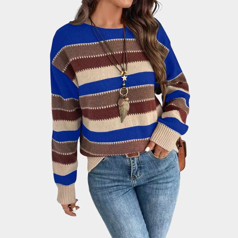 Gleame.-Truien & Vesten-Gleame Trui - Casual trui met ronde hals en lange mouwen