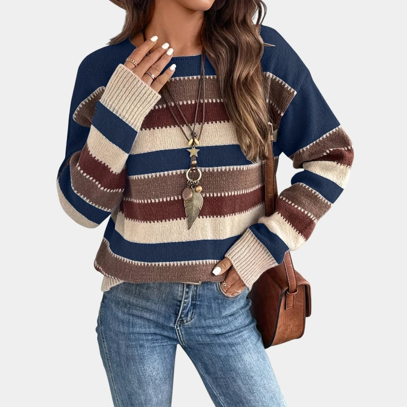 Gleame.-Truien & Vesten-Gleame Trui - Casual trui met ronde hals en lange mouwen