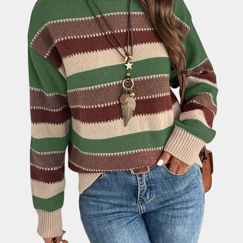 Gleame.-Truien & Vesten-Gleame Trui - Casual trui met ronde hals en lange mouwen