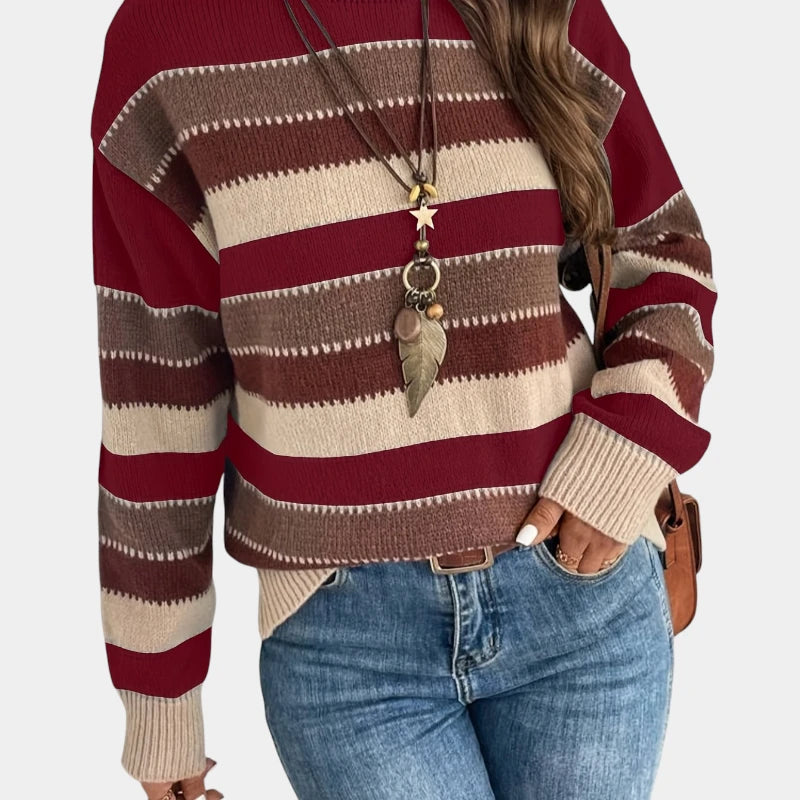 Gleame.-Truien & Vesten-Gleame Trui - Casual trui met ronde hals en lange mouwen