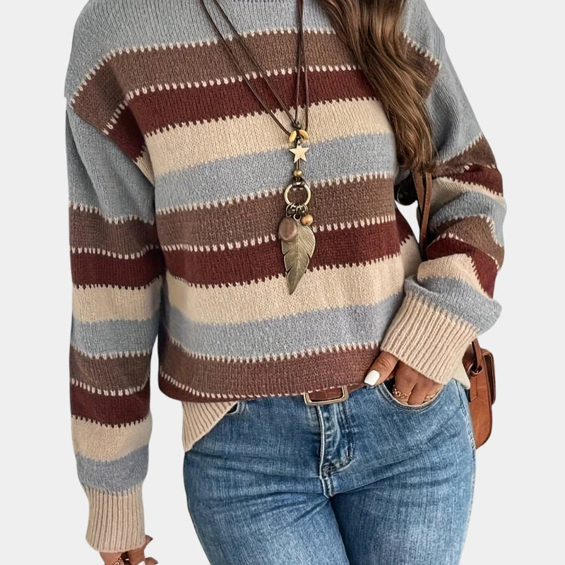 Gleame.-Truien & Vesten-Gleame Trui - Casual trui met ronde hals en lange mouwen