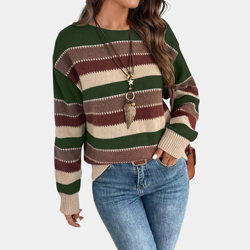Gleame.-Truien & Vesten-Gleame Trui - Casual trui met ronde hals en lange mouwen