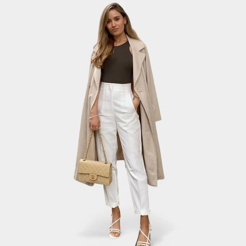 Gleame Broek Elegante rechte lange broek voor vrouwen
