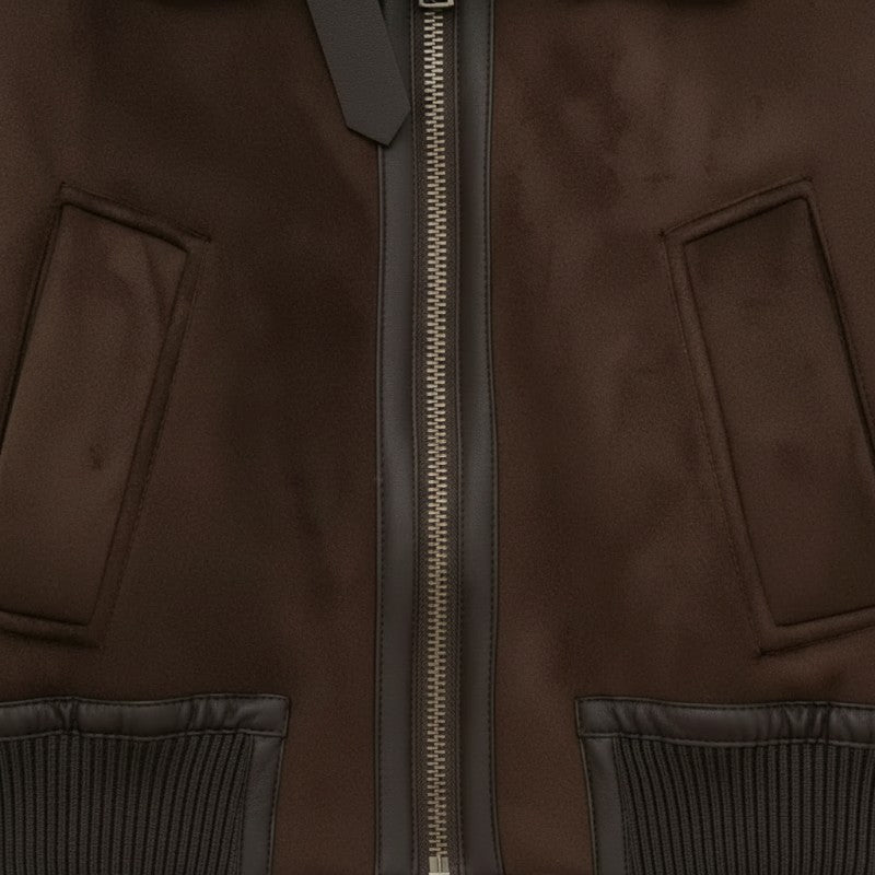 Gleame | Dames Bomberjas Met Kraagdetail Klassieke Pasvorm