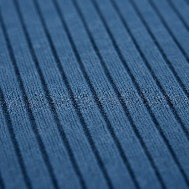 Gleame | Dames Maxi Jurk Geribde Structuur V-Hals Lange Mouw Elegant