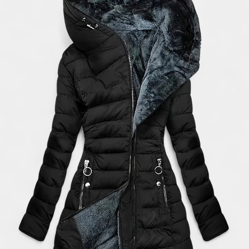 Gleame Winterjas voor dames - Elegante gewatteerde damesjas met ritssluiting