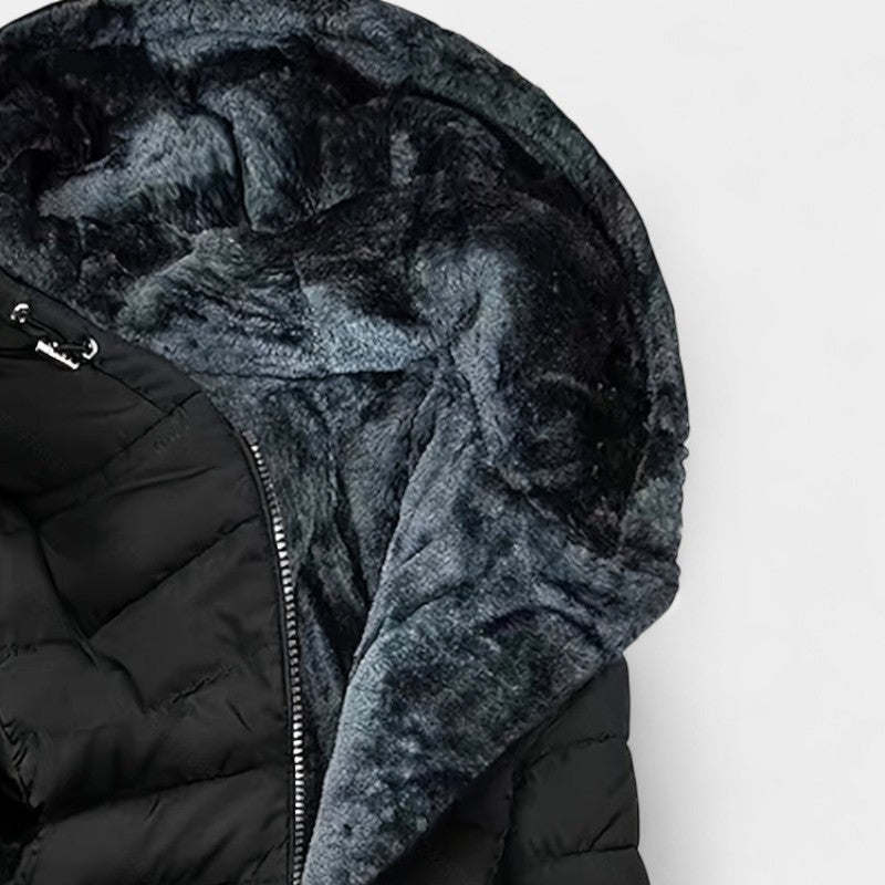 Gleame Winterjas voor dames - Elegante gewatteerde damesjas met ritssluiting