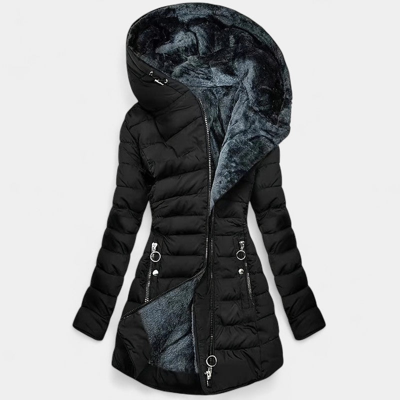 Gleame Winterjas voor dames - Elegante gewatteerde damesjas met ritssluiting