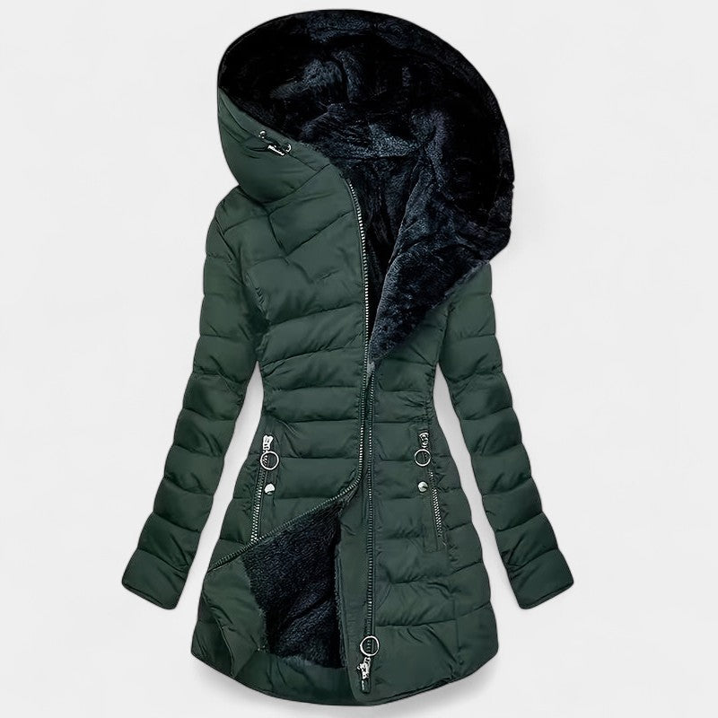Gleame Winterjas voor dames - Elegante gewatteerde damesjas met ritssluiting