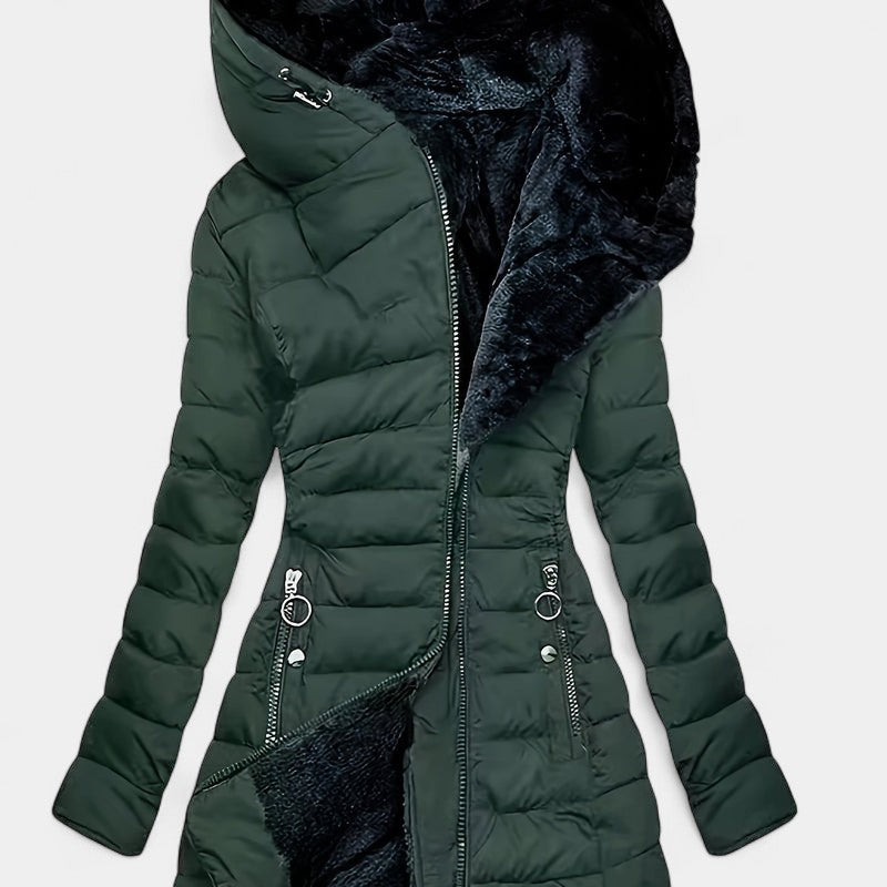 Gleame Winterjas voor dames - Elegante gewatteerde damesjas met ritssluiting