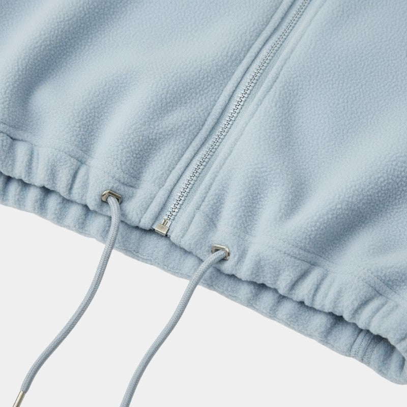 Gleame | Dames Fleece jas met rits en trekkoord hoge hals