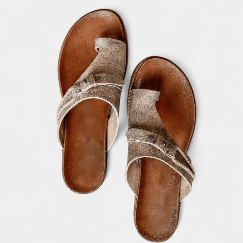 Gleame.-Schoenen-Gleame Sandalen - Comfortabele dames casual platte sandalen