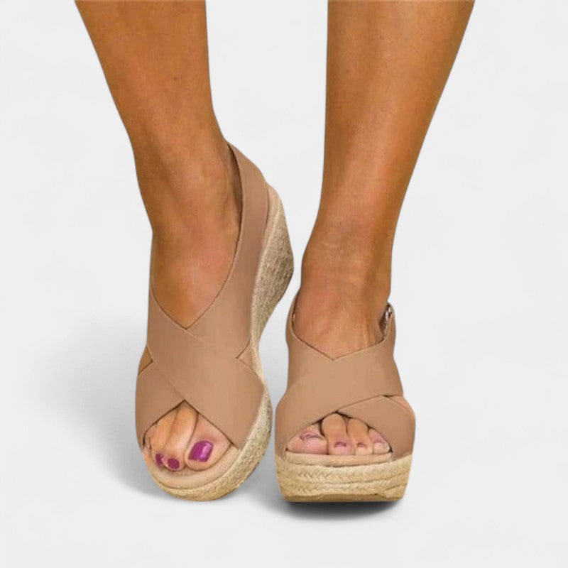 Gleame.-Schoenen-Gleame Sandalen - Vrouwen wedge heel casual sandalen