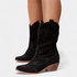 Gleame.-BOOTS-Gleame Laarzen - Cowboylaarzen met lage hak en geperforeerd design