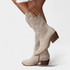 Gleame.-BOOTS-Gleame Laarzen - Cowboylaarzen met lage hak en geperforeerd design