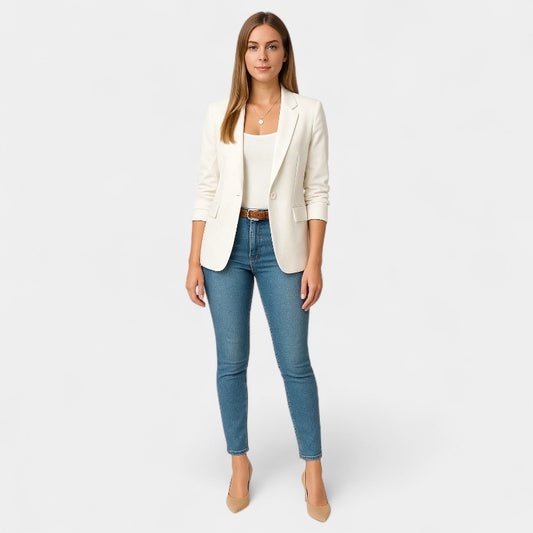 Gleame.-Blazers & Blouses-Gleame Blazer - Casual blazer voor dames met een stijlvolle look