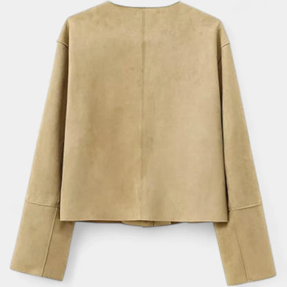 Gleame.-Blazers &amp; Blouses-Gleame Blazer - Damesblazer met lange mouwen en knoopsluiting in casual stijl